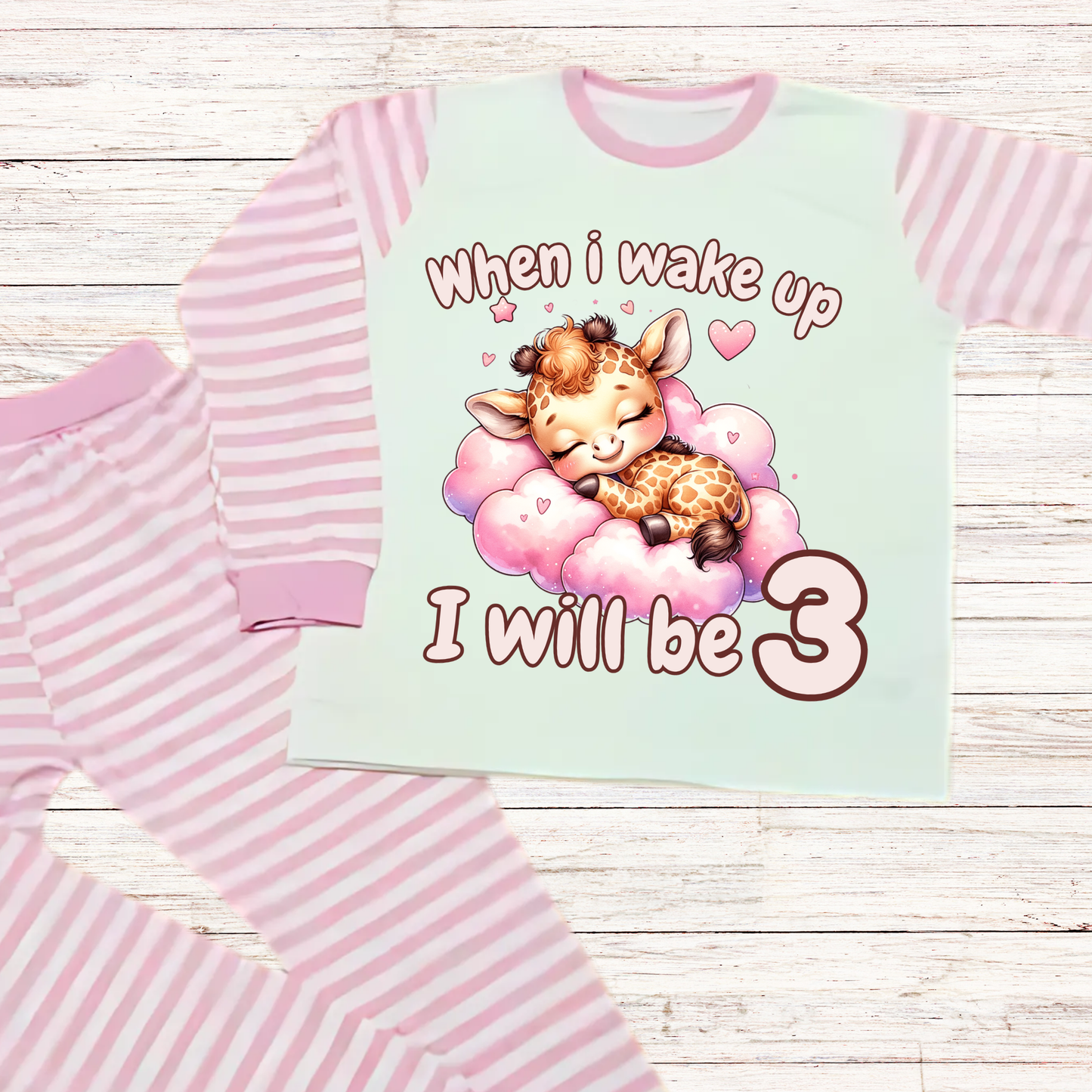 giraffe when i wake up pyjamas