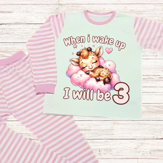 giraffe when i wake up pyjamas