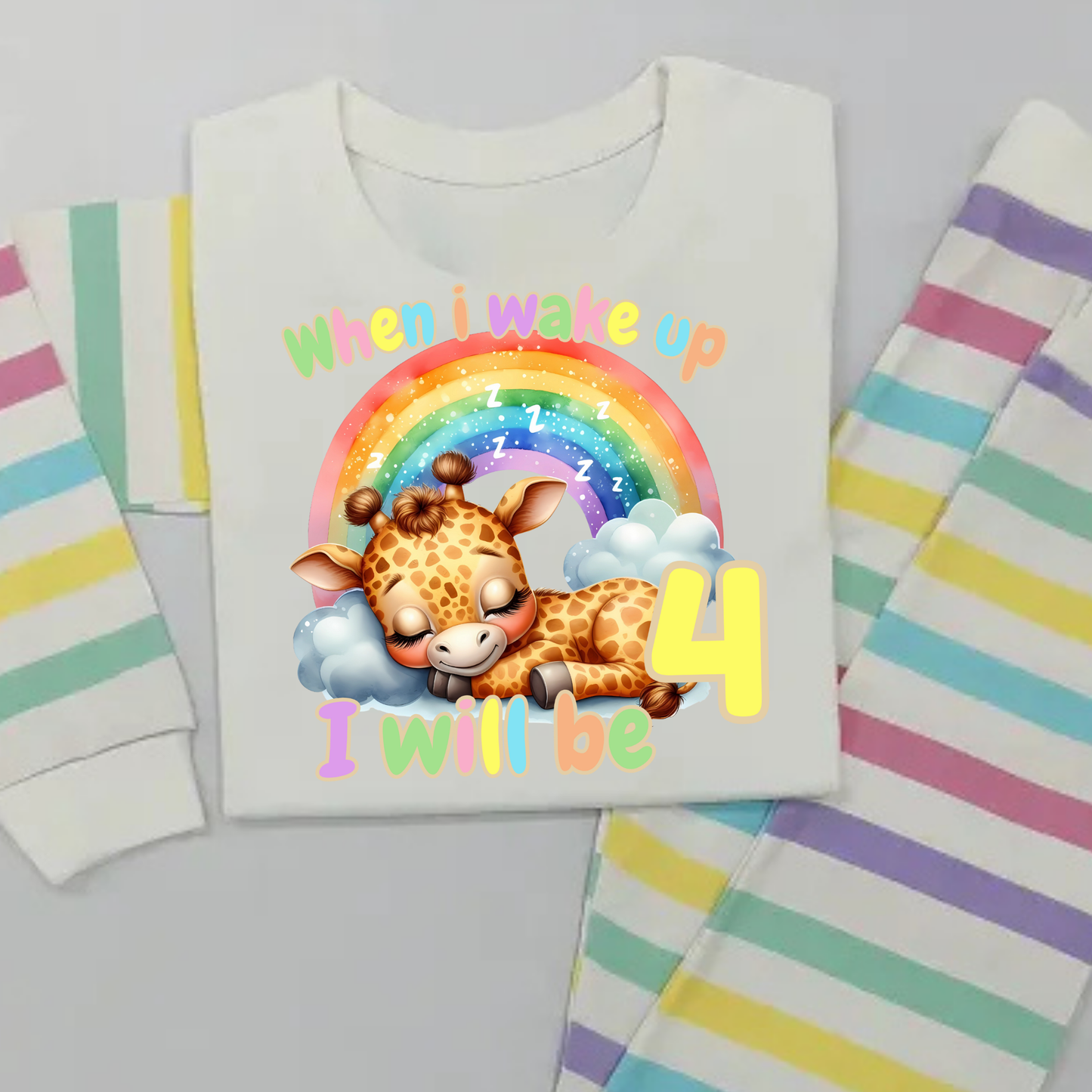 giraffe when i wake up pyjamas