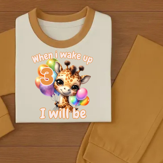 giraffe when i wake up pyjamas