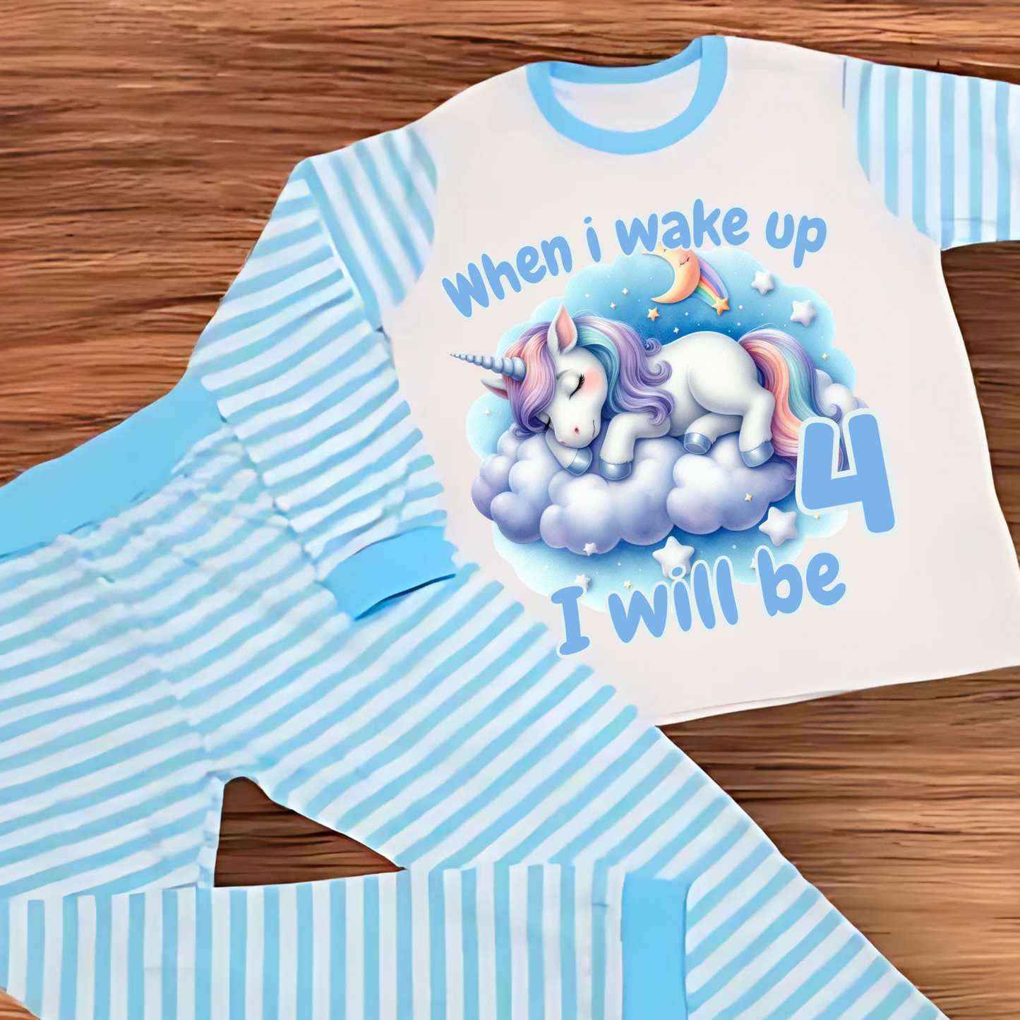 unicorn when i wake up pyjamas