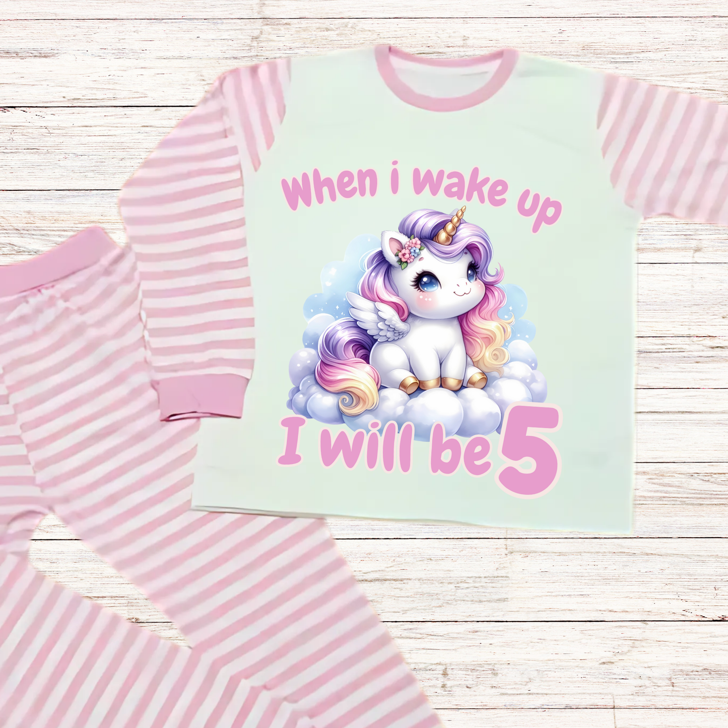 unicorn when i wake up pyjamas