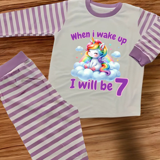 unicorn when i wake up pyjamas