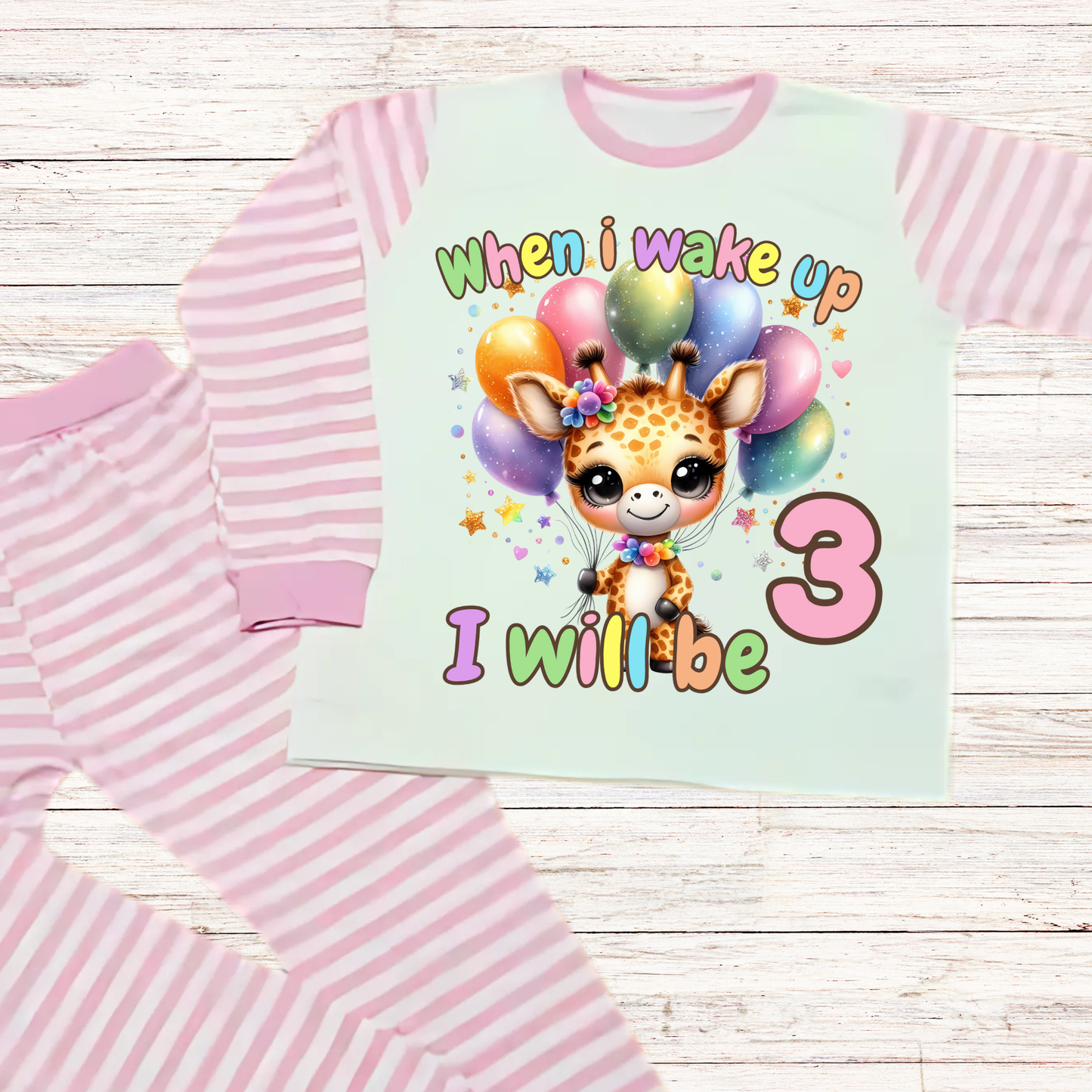 giraffe when i wake up pyjamas