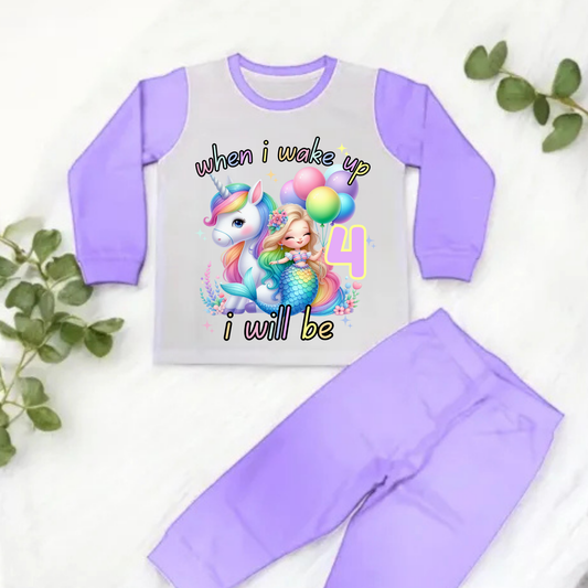 unicorn and mermaid when i wake up pyjamas