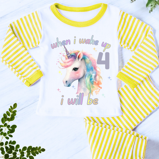 unicorn when i wake up pyjamas
