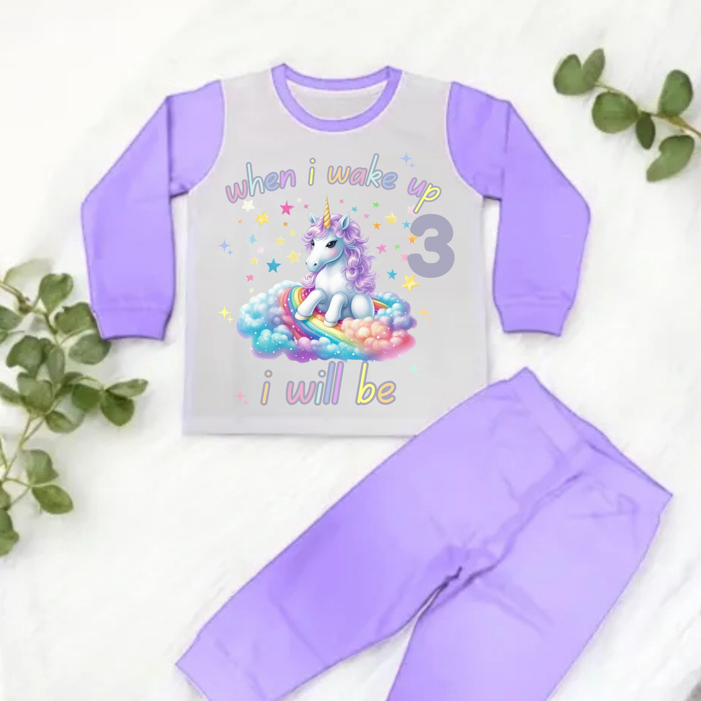 unicorn when i wake up pyjamas